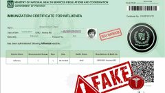 Pakistan Warns Travelers Against Fake Vaccination Certificates