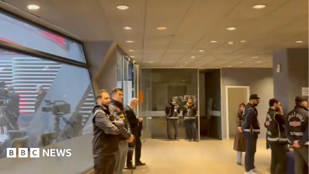 Turkish police raid opposition TV station, halting live broadcasts