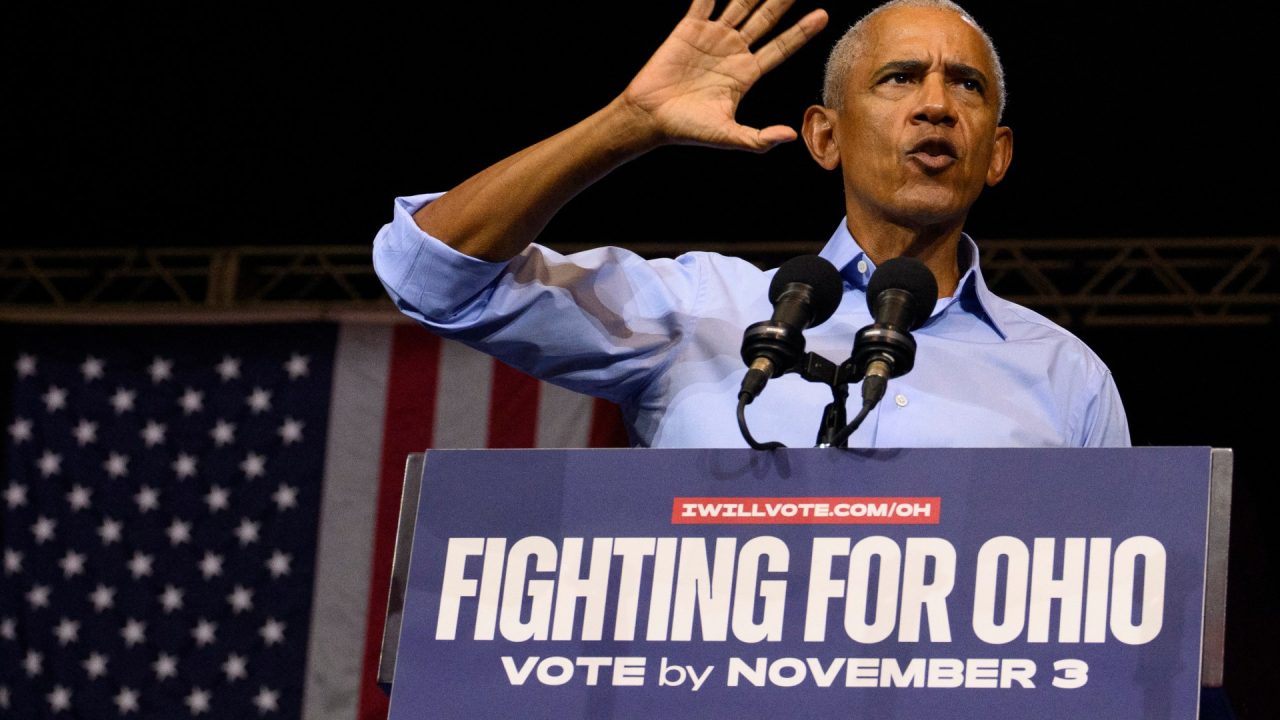 Obama slams Trump’s ‘cruelty and corruption’ at Ohio rally for Democrats