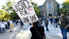 ‘Smash the patriarchy’: Activists graffiti Cornell hall over gang rape case