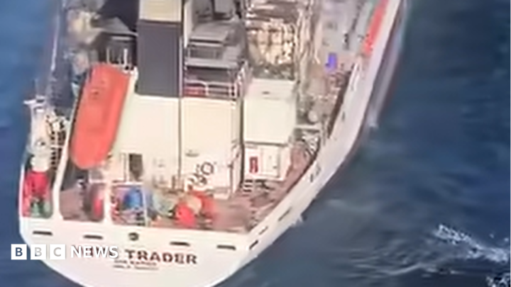 Eight crew missing after drone attack leaves tanker ablaze off Romania's coast