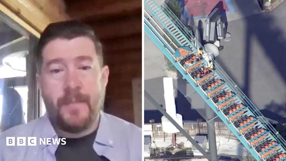 Watch: 'Traumatic' - Witnesses recount moment man fell out of Six Flags roller coaster