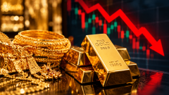 Gold Plunges Near Rs. 4.2 Lac