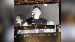 Singer Zach Bryan wears Free Palestine shirt at Gillette Stadium