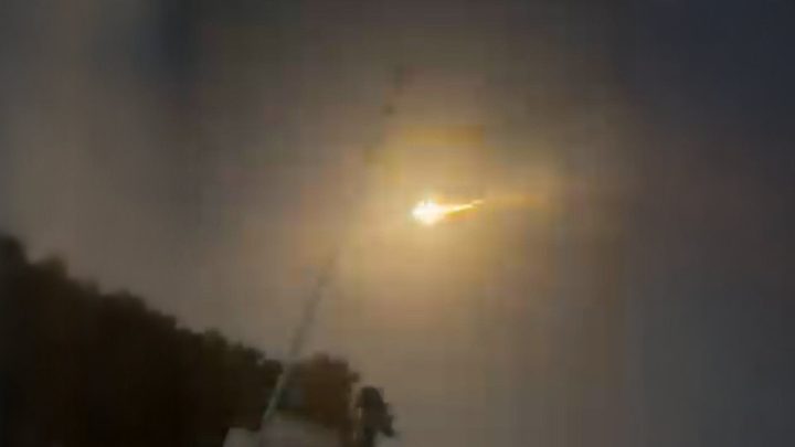 Mysterious luminous object burns in the skies above Libya