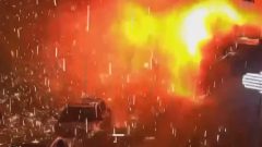 Footage shows moment Russian strike hits Ukrainian grocery store