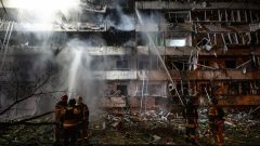 Kyiv hit by Russian ballistic missiles for second day with no warning