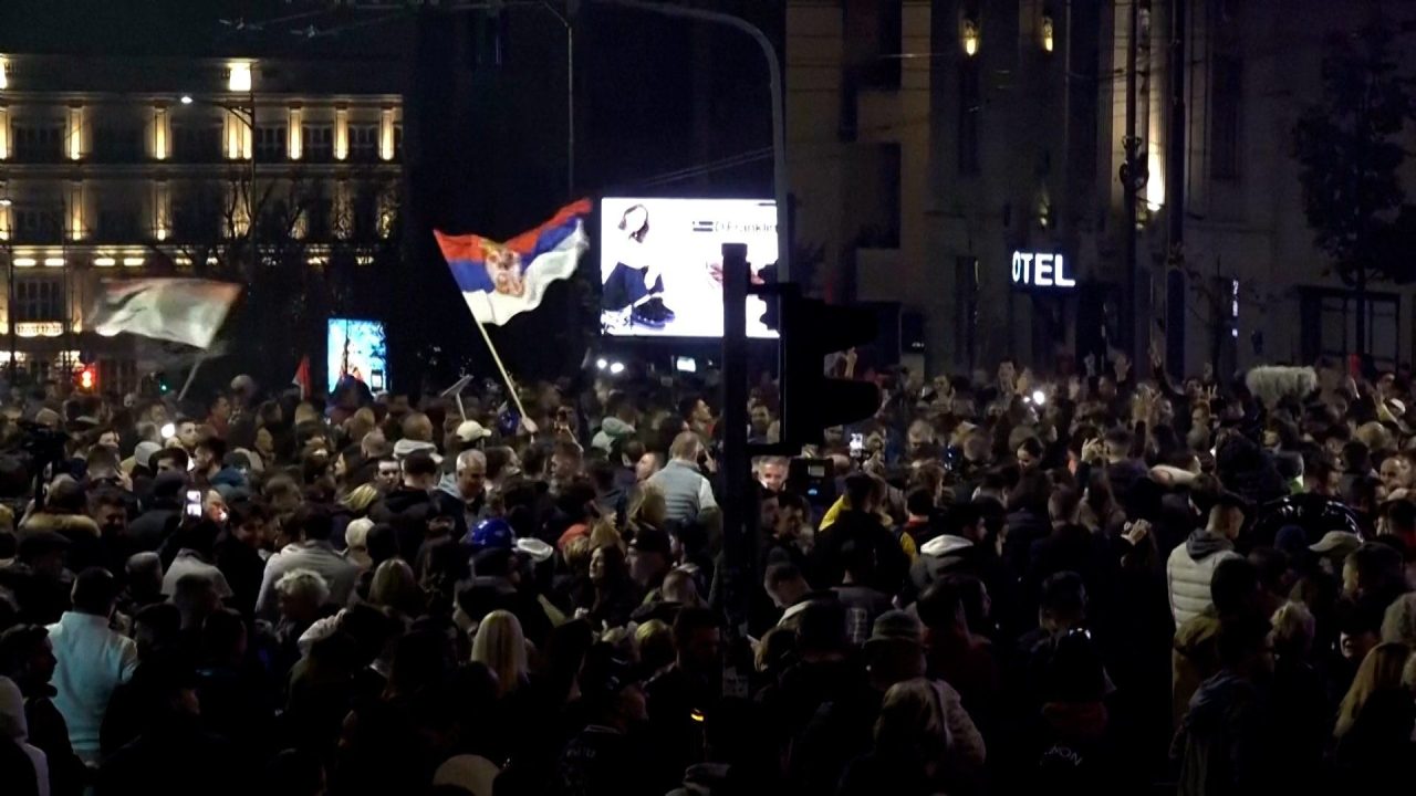 Serbia celebrates historic election win for student-backed movement