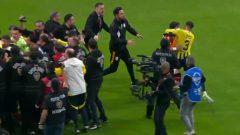 Mass brawl between Galatasaray and Fenerbahce after Istanbul derby