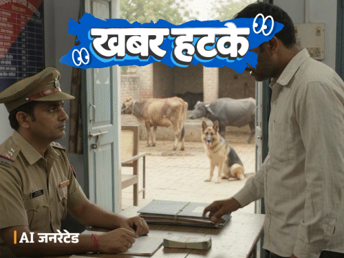 खबर हटके- दरोगा ने रिश्वत में मांगी गाय-भैंस और कुत्ता: नाइटी पहनकर ATM लूटने पहुंचा; भालू ने पकड़ा, मोबाइल फटा तो भागा1:38Play video