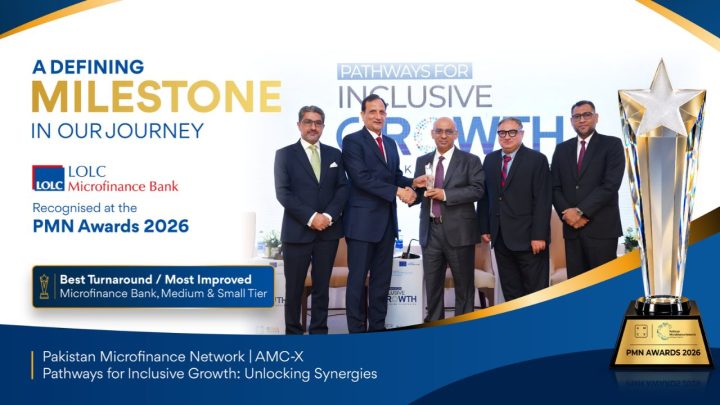 LOLC Microfinance Bank Honoured as “Best Turnaround Microfinance Bank” by Pakistan Microfinance Network