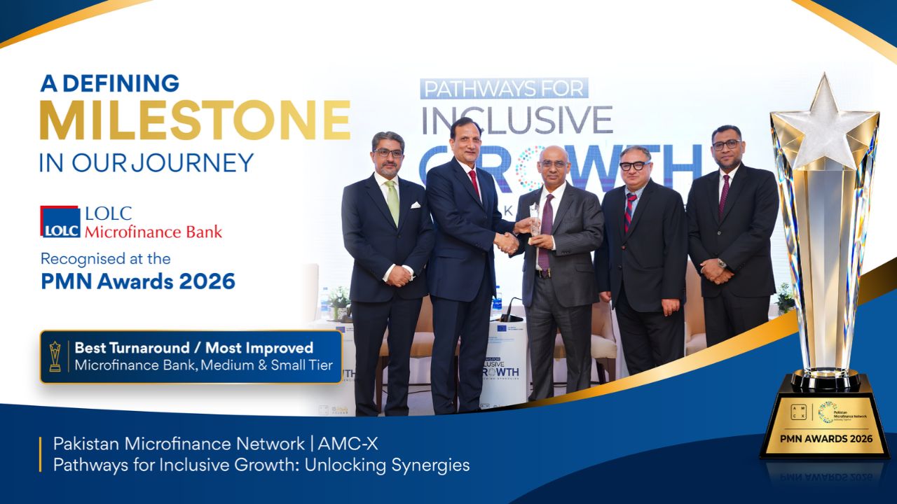 LOLC Microfinance Bank Honoured as “Best Turnaround Microfinance Bank” by Pakistan Microfinance Network