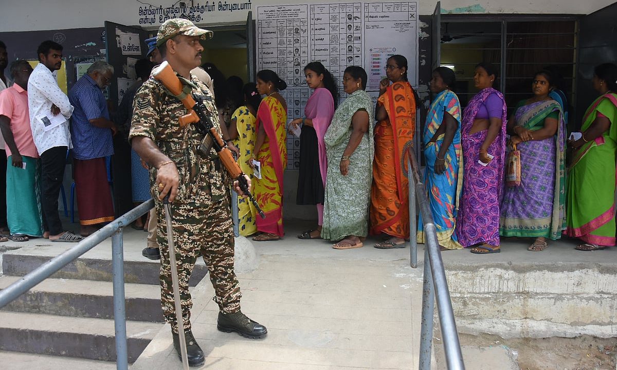 Voter turnout dips; Madurantakam records 86.26%, Dharapuram 80.3%