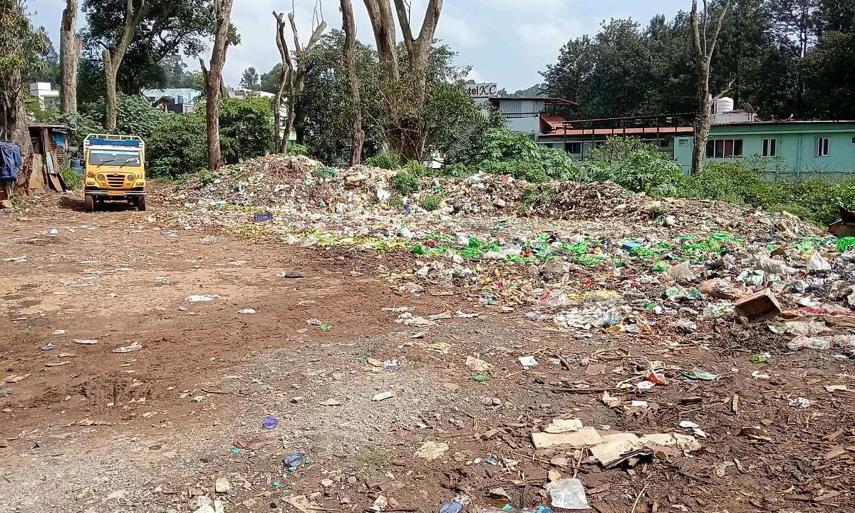 Plastic waste piles up in Yercaud, situation worsens during holidays