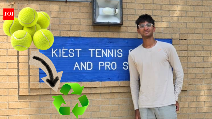 PeopleIndian-American teen recycles 160,000 tennis balls into nonprofit success