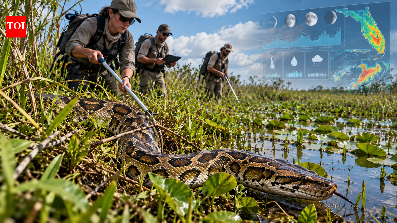 Tech NewsFlorida scientists use AI to predict when Burmese pythons are most likely to be caught