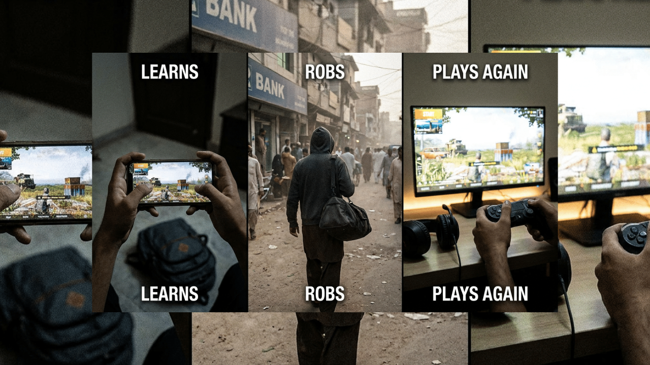 Lahore Gamer Uses PUBG to Rob Bank